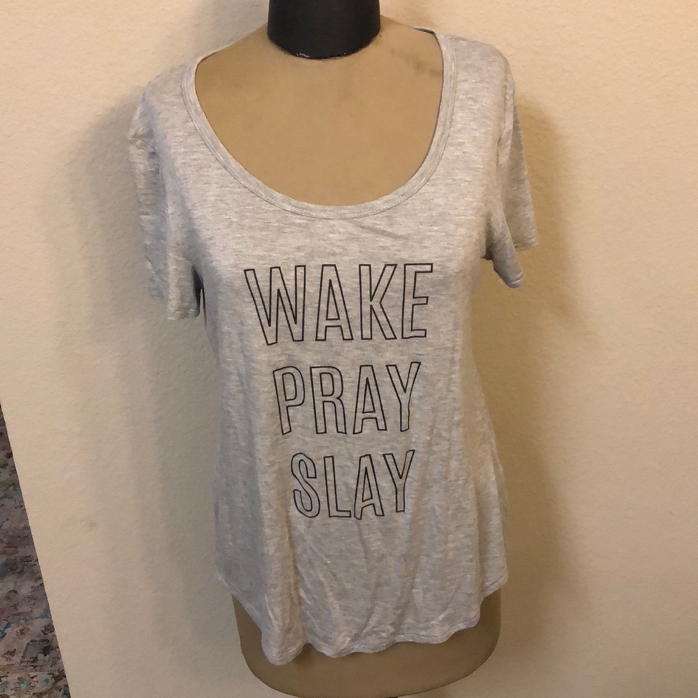 Buckle wake pray slay shirt